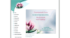 Desktop Screenshot of naturkosmetik-praxis.de